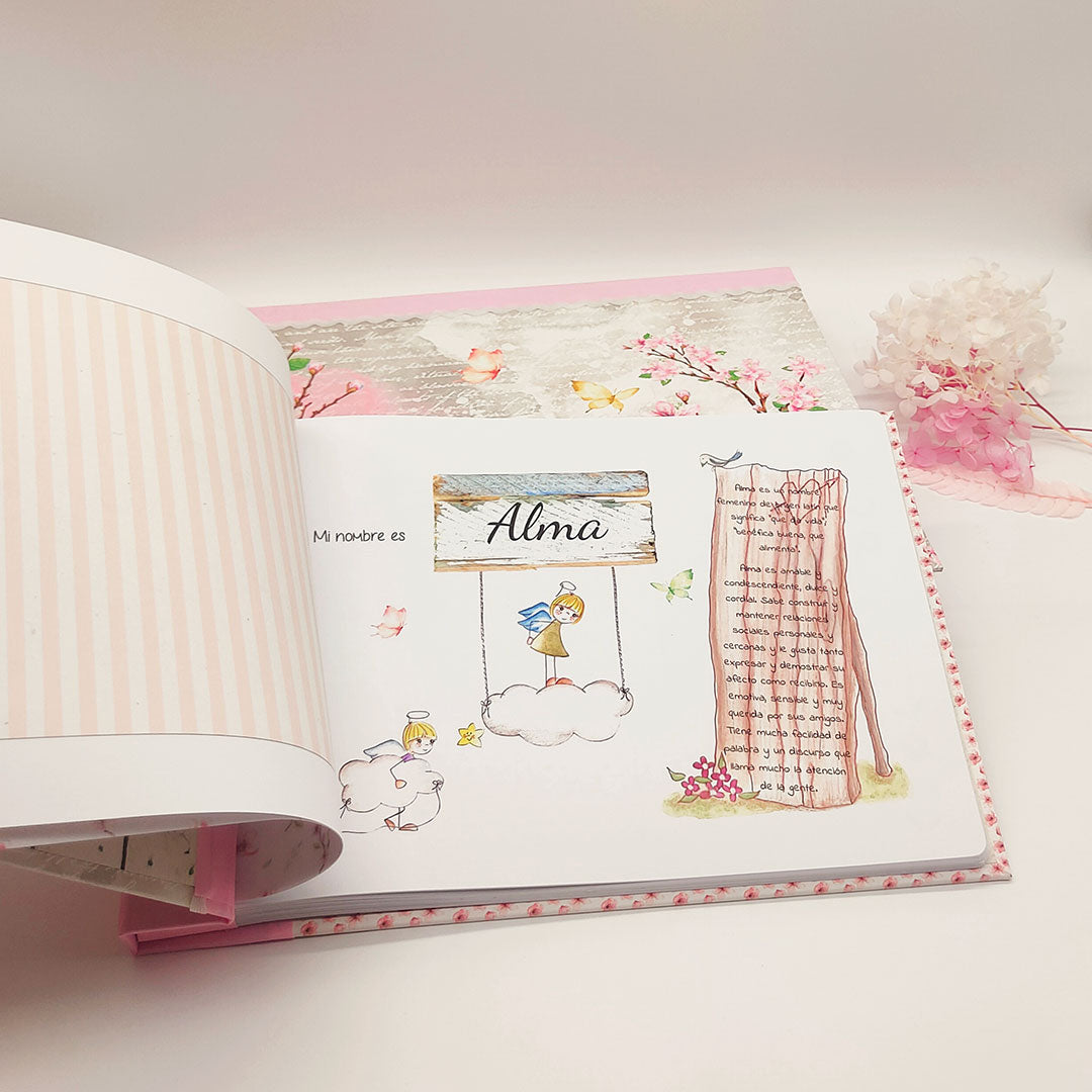 Libro de nacimiento "Cherry Blossom"