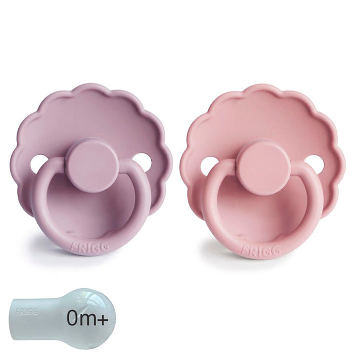 Pack 2 chupetes block silicona Daisy Baby Pink/S.Lilac