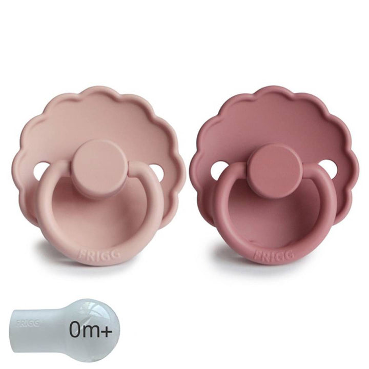 Pack 2 chupetes block silicona Daisy Blush/Dusty Rose