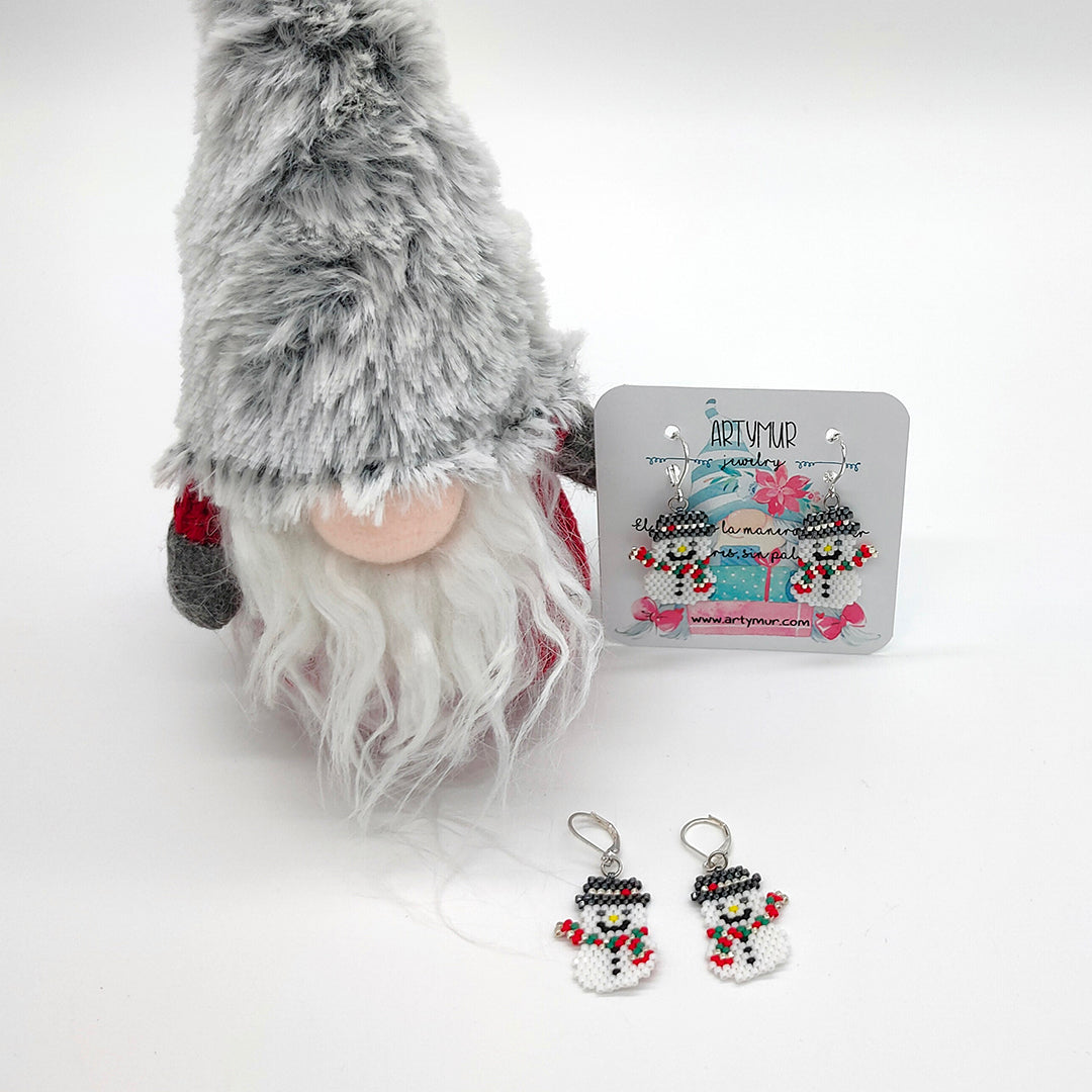 Pendientes Snowman