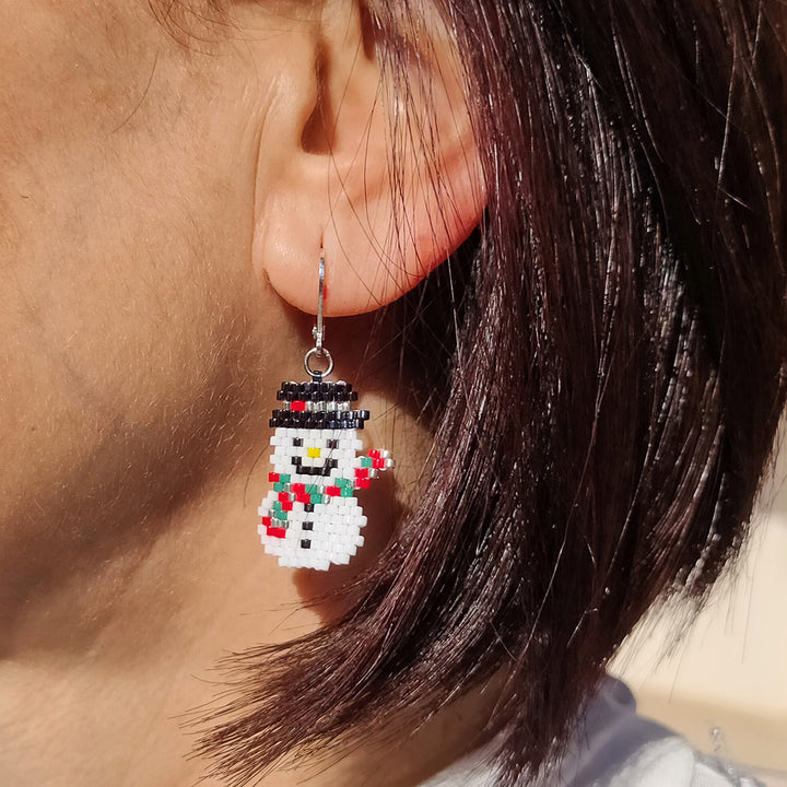 Pendientes Snowman